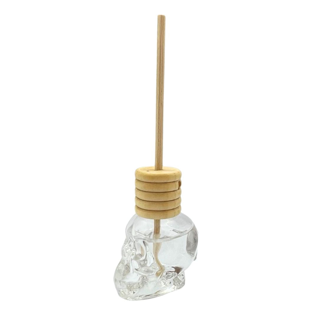 Small diffuser in skull bottle with Jasmine